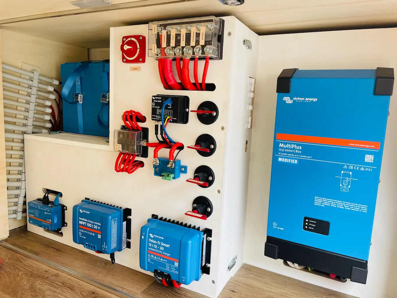 Off-grid elektrische installatie Victron